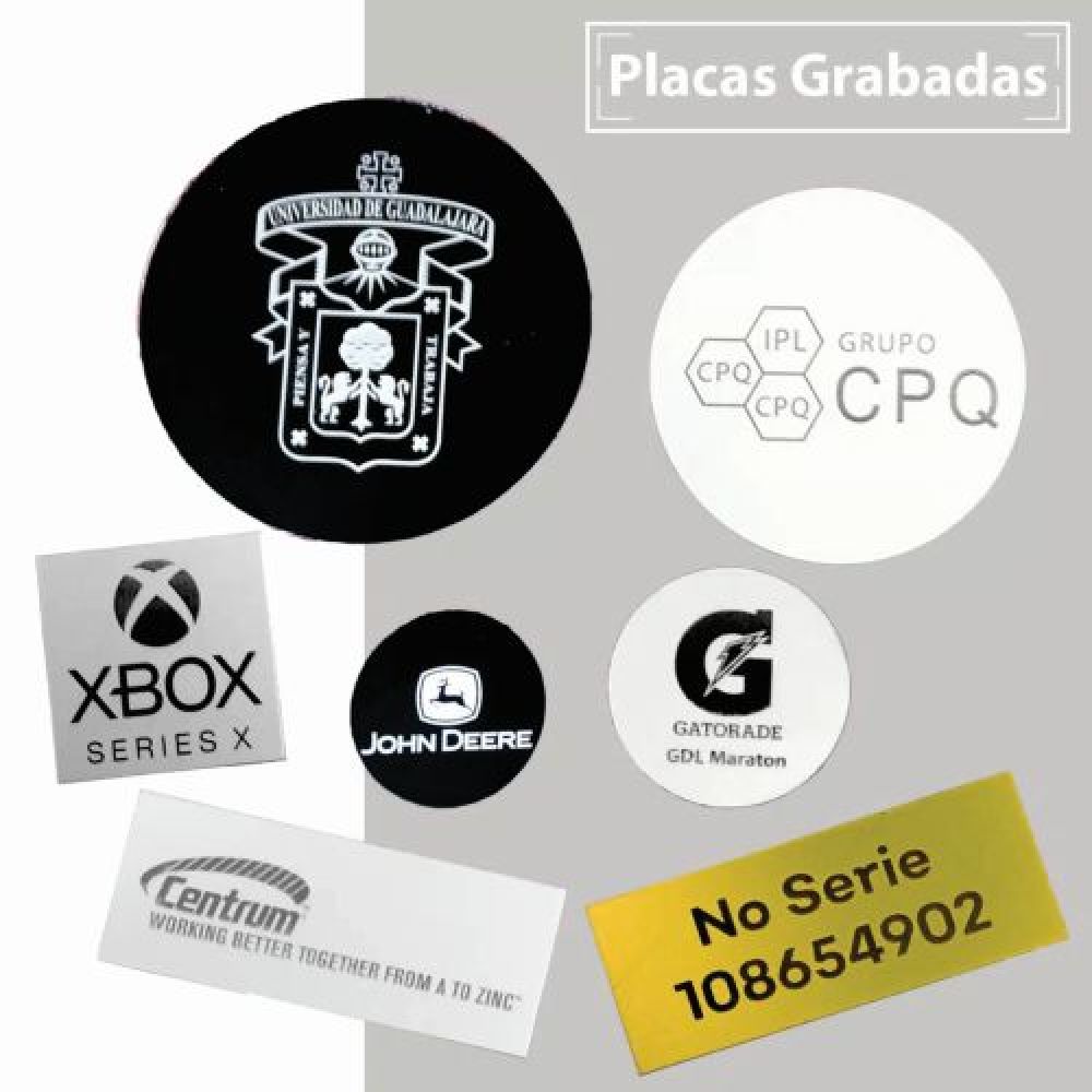 PLACAS  NEGRAS, DORADAS Y PLATA PARA GRABAR EN LASER DE 3 CM A 8 CM imagen